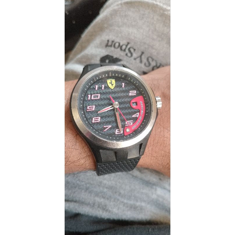 Scuderia Ferrari Men's SF102 Lap Time Watch (0830014) Original Second
