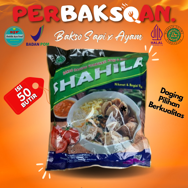

Bakso Shahila Sapi Isi 50 Butir Kombinasi Sapi dan Ayam