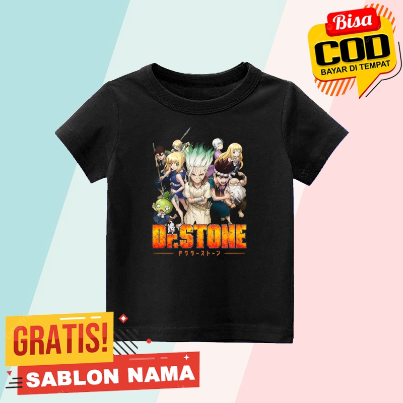 Kaos Anak Dr Stone / Baju Anak Laki Laki & Perempuan Dr Stone
