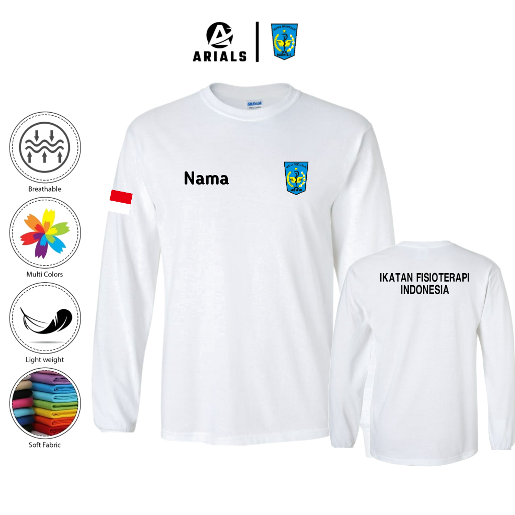 Arials Kaos Baju Lengan Panjang Ikatan Fisioterapi Indonesia
