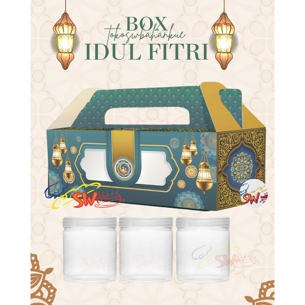 

(PER PCS) DUS KUE EID LOVELY 15X15X15