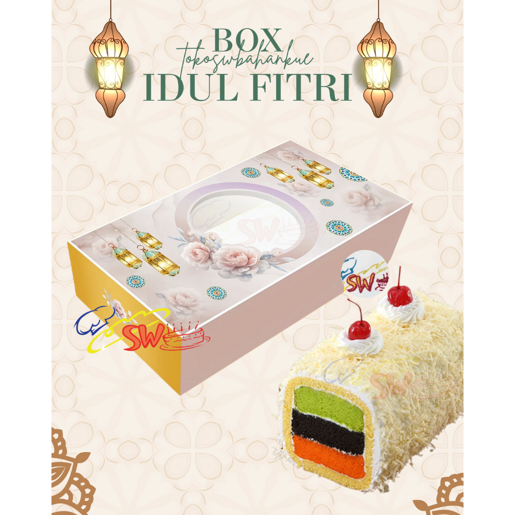 

(PER PCS) DUS KUE EID PINKY ROSE 25X12,5X5 CM