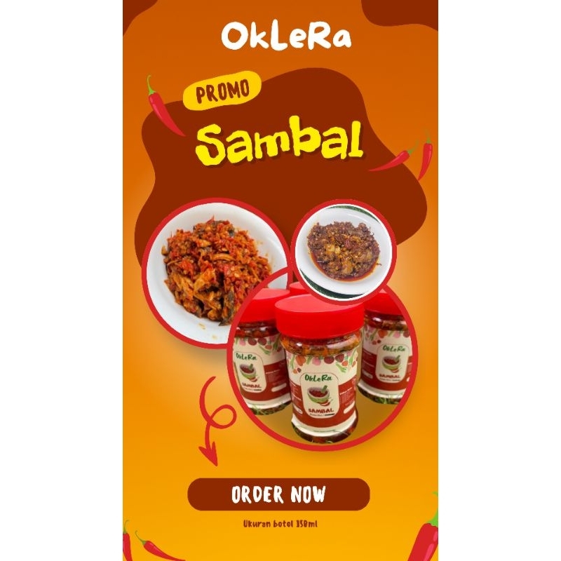 

Sambal Bawang / Sambal Tongkol Suwir/ Sambal Cumi - OkLeRa