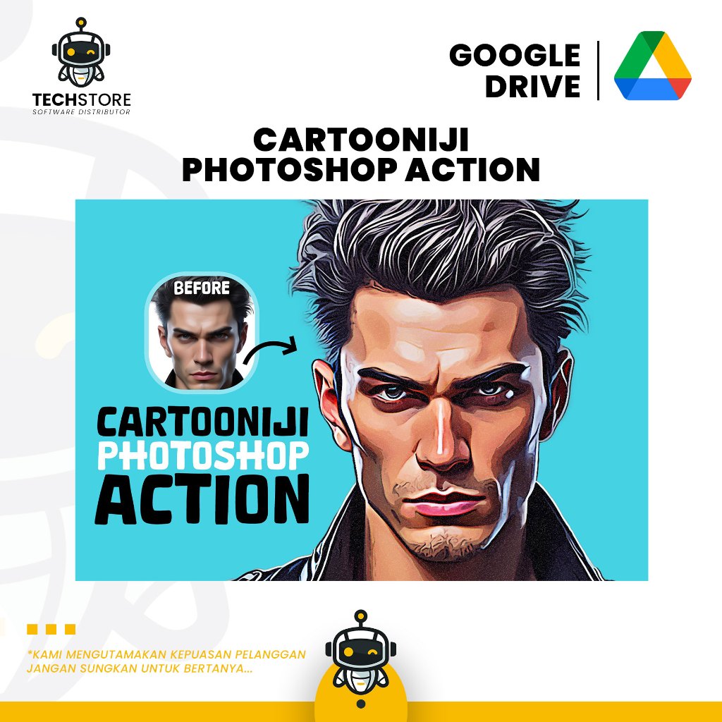 CARTOONIJI PHOTOSHOP ACTION | PHOTOSHOP