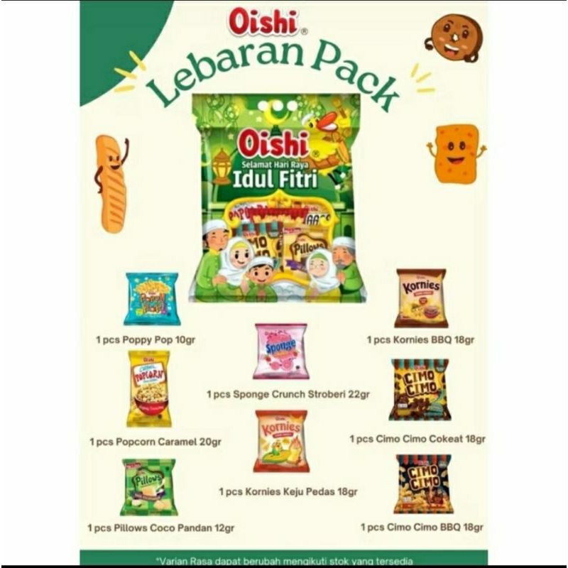 

oishi hampers edisi idul fitri |jajanan anak | jajan murah | sayang anak kecil