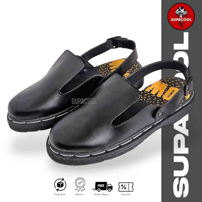 SUPACOOL Sepatu Docmart Bustong Slop Pria
