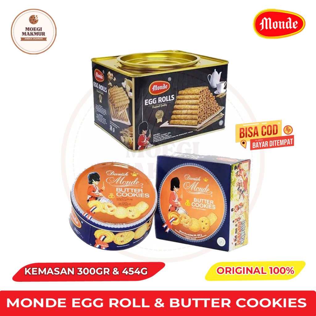 

Monde Egg Roll & Butter Cookies Kemasan 300GR 454G