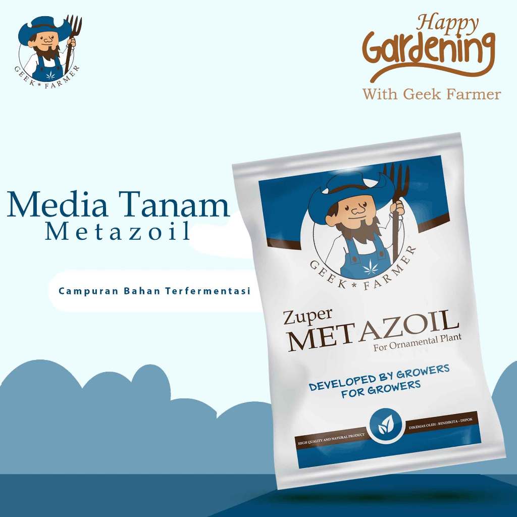 Geek Farmer - Media Tanam Metazoil Tanaman Hias Aglonema, Monstera