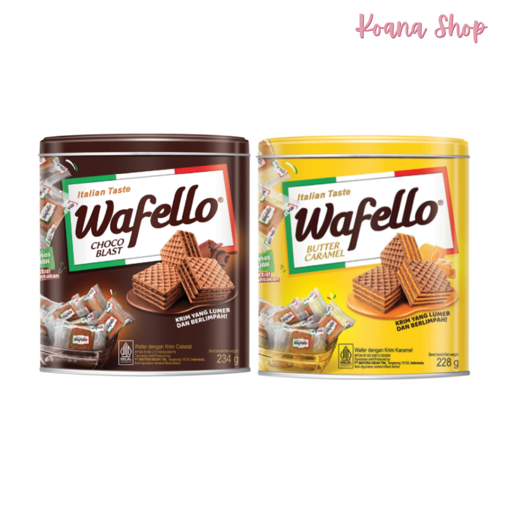 

Wafello Wafer Choco Blast/Butter Caramel 234gr/228 gr