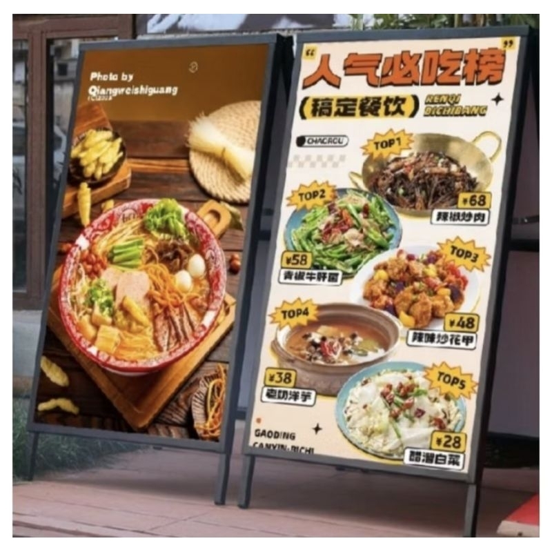 STAND BANNER 2 SISI BISA CUSTOM UKURAN STAND BANNER BESI HOLLOW STANDING BANNER BESI MODEL LIPAT