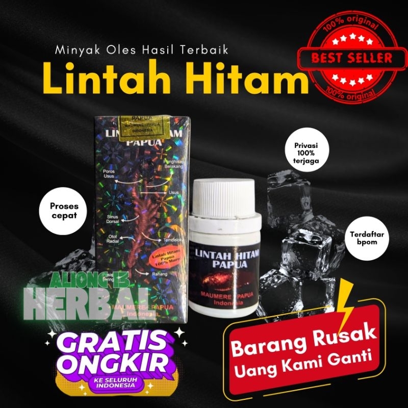 Minyak Asli Lintah Hitam 100% Original_Pembesar kelamin Pria Permanen_Kuat Pria oles