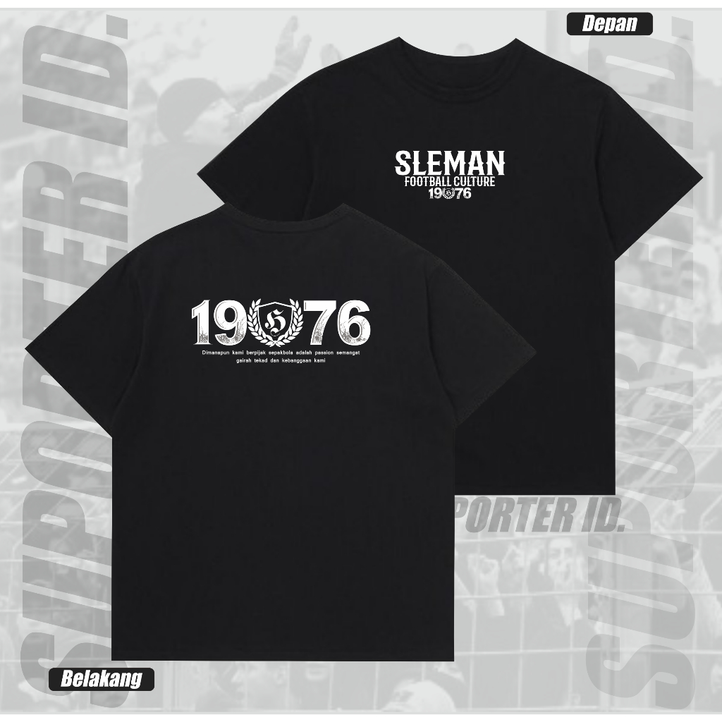 Kaos Suporter Sleman Tshirt Sleman Football Culture 1976