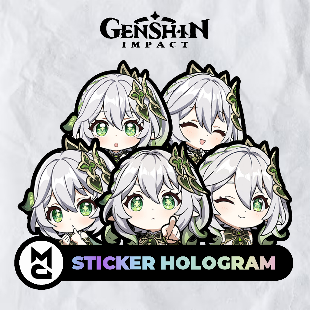 

Sticker Hologram Genshin Impact Nahida Stiker Vinyl Waterproof Vynil Aesthetic Lucu Helm Laptop Motor