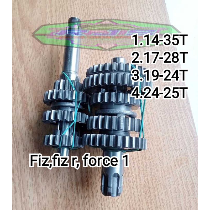 rasio racing fiz/fiz r/force 1 gigi 1.14-35T 2.17-28T 3.19-24T 4.24-25T