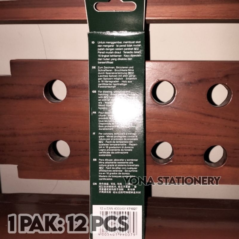 

D3W! Pensil 2B Faber Castell 1 Pak: 12 Pcs Graphite Pencil