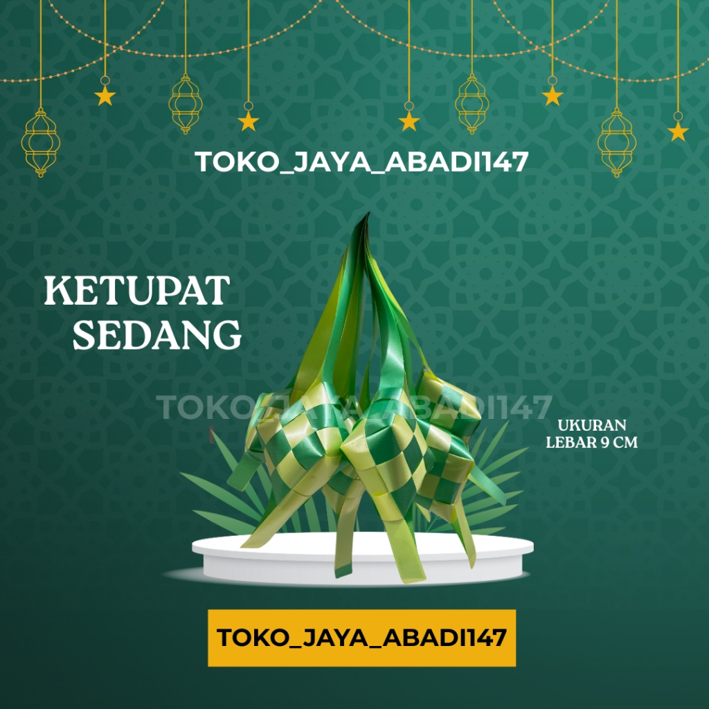 

KETUPAT PITA JEPANG HIASAN IDUL FITRI / RAMADHAN / KETUPAT HIASAN KANTOR / KETUPAT HIASAN /GANTUNGAN KETUPAT / KETUPAT UKURAN SEDANG