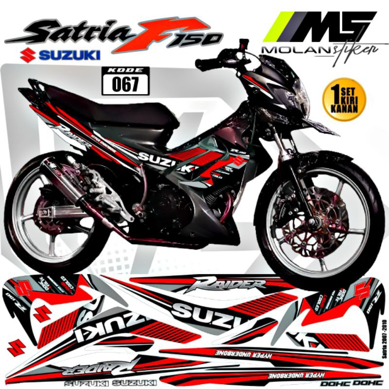 Decal Sticker Striping Variasi Satria Fu Barong Raider R Suzuki Satria Fu 150 2009-2013 Satria Fu Ck