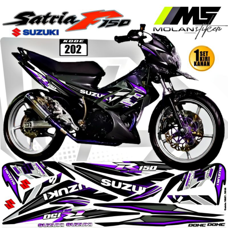 Decal Sticker Striping Variasi Satria Fu Barong Raider R Suzuki Satria Fu 150 2009-2013 Satria Fu Ck