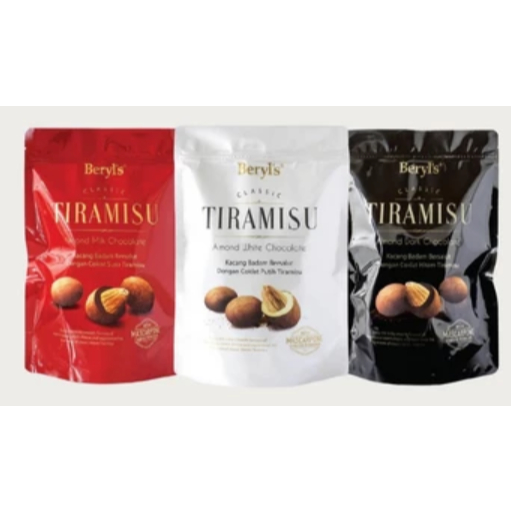

Cokelat Beryl's TIRAMISU Almond Pouch 300g