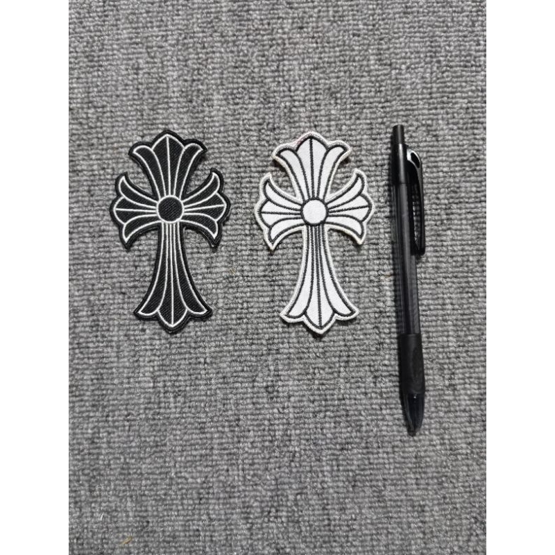 PATCH LOGO CHROME HEART'S,chrome hearts, patch chrome heart, bordir komputer