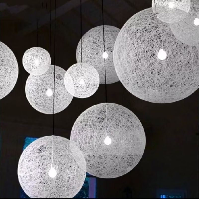 LAMPION BENANG, LAMPION , LAMPU HIAS, HIASAN RUANGAN