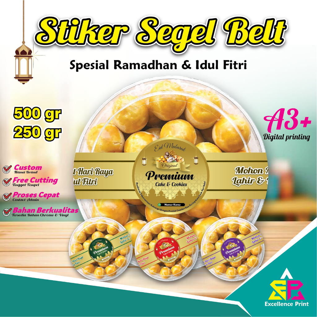 

Stiker segel Belt toples spesial idul fitri / stiker segel lebaran / stiker eid hari raya