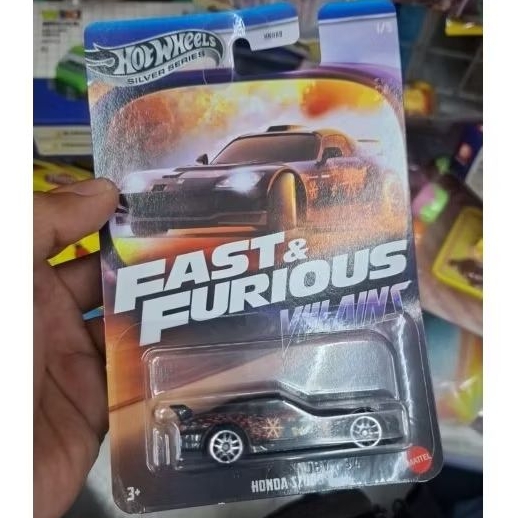 Hot Wheels fast and furious villains honda s2000 suki hitam