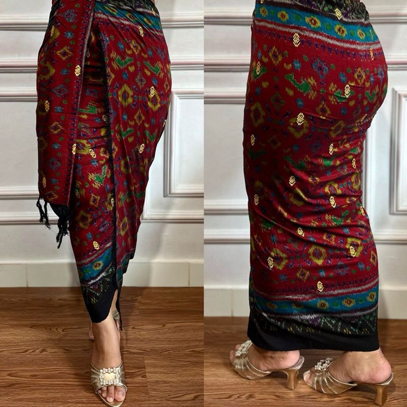 KAMEN ENDEK SET SELENDANG TRETES BANYUMAS/KAMEN TENUN ENDEK//ENDEK SEMI MASTULI SET SELENDANG