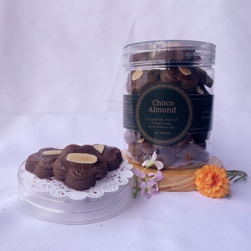 

kue kering lebaran choco almond cookies