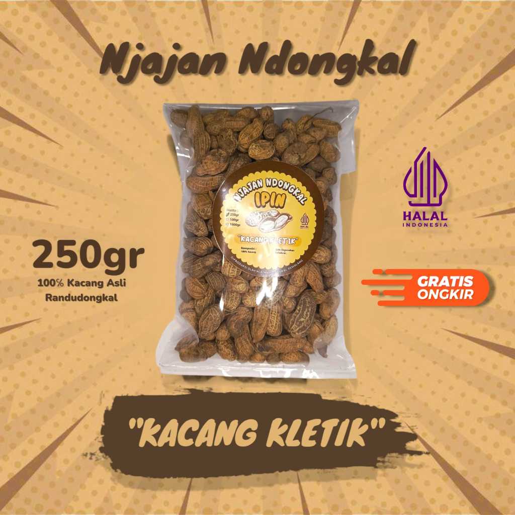 

KACANG KLETIK" Asli Ndongkal - 250 gram