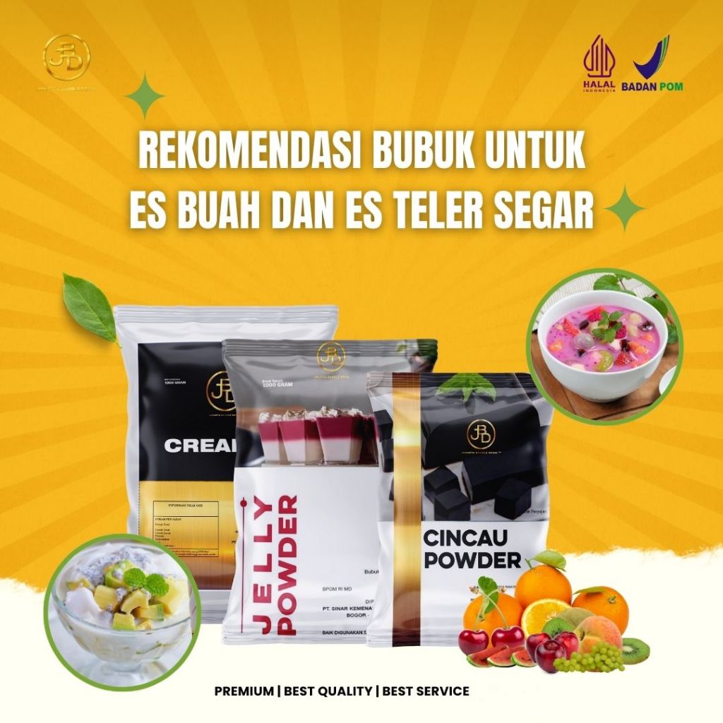 

[BUBUK REKOMENDASI ES BUAH RAMADHAN] Bubuk Minuman Premium 1kg ANEKA VARIAN RASA Es Teller Segar