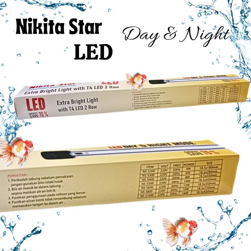 LAMPU NIKITA STAR DAY NIGHT NS S 200 LED TANNING EXTRA BRIGHT LIGHT AQUARIUM