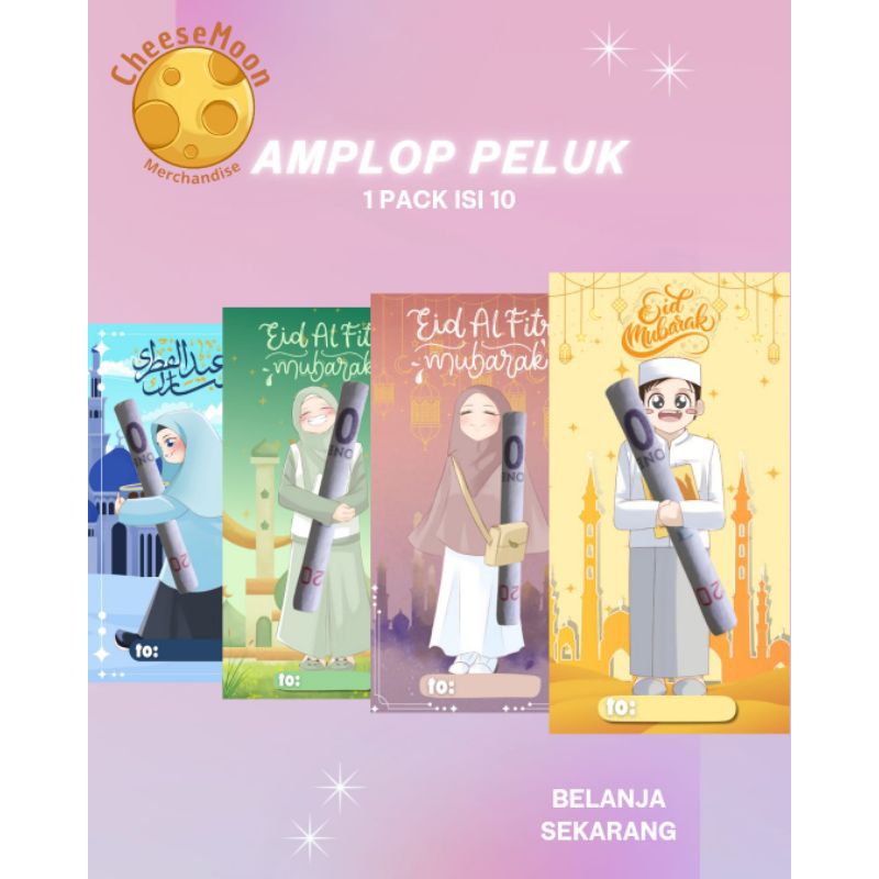 

Amplop peluk lebaran 1 pack isi 10