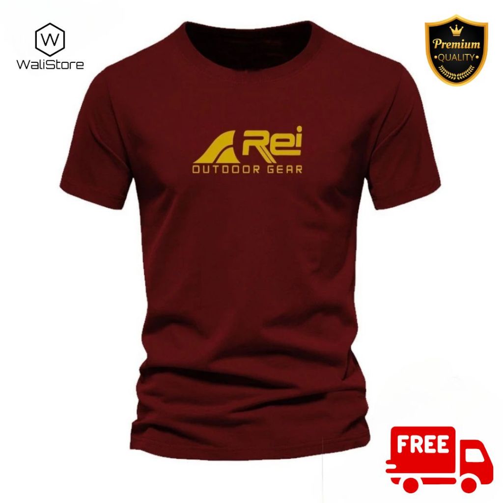 Promo  T-shirt Kaos Ditro Cowok Cewek Rei Gold Premium Quality 100% Original