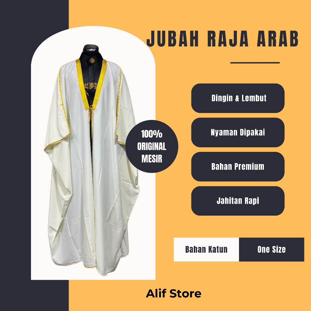 Jubah Raja Arab Jubah Luaran