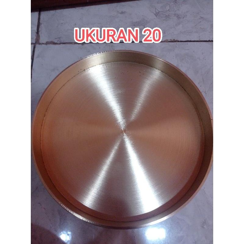 loyang leker putar/wajan leker putar/cetakan kue leker ukuran 20 bahan kuningan