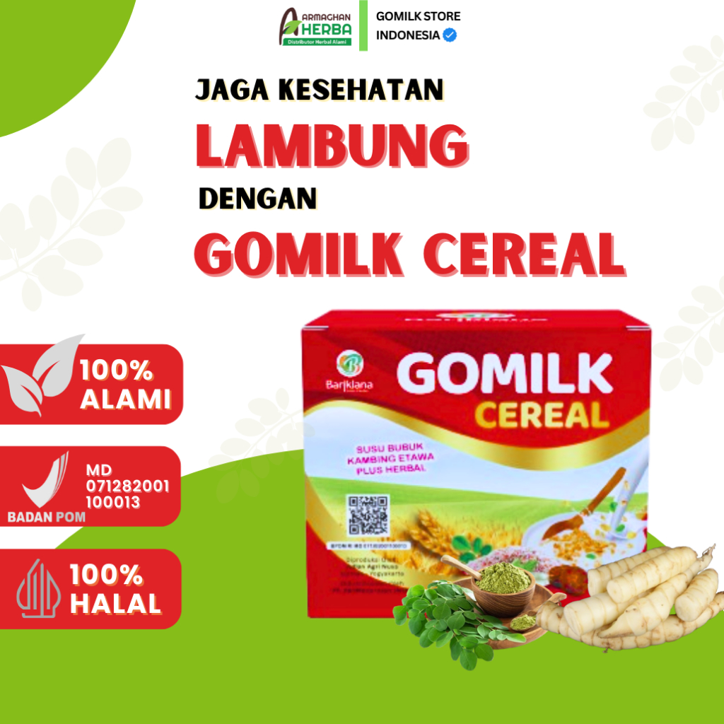 

(BISA COD) GOMILK CEREAL MENJAGA KESEHATAN LAMBUNG Netto 250 gram