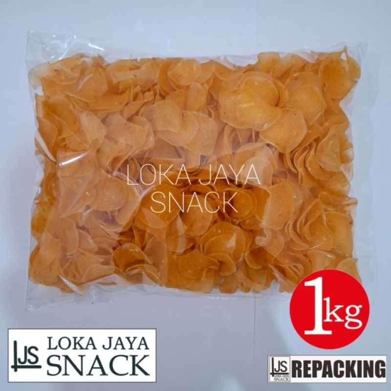 

Kerupuk Pikda Kicimpring Repacking 1kg dan 500gram Kerupuk Singkong