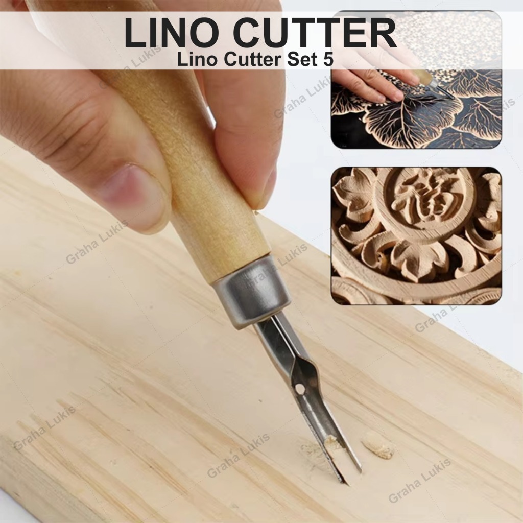 

H7Y Lino Cutter Set 5 / Alat Ukir Pahat Set 5