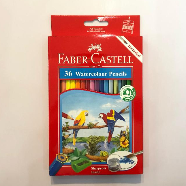 

PENSIL WARNA WATER COLOUR FABER CASTELL isi 36 WARNA