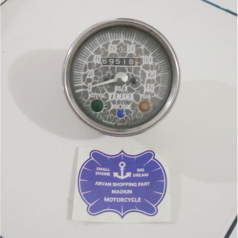 SPEDOMETER YAMAHA L2G YB100 RS100 RS125 DT100 ORIGINAL