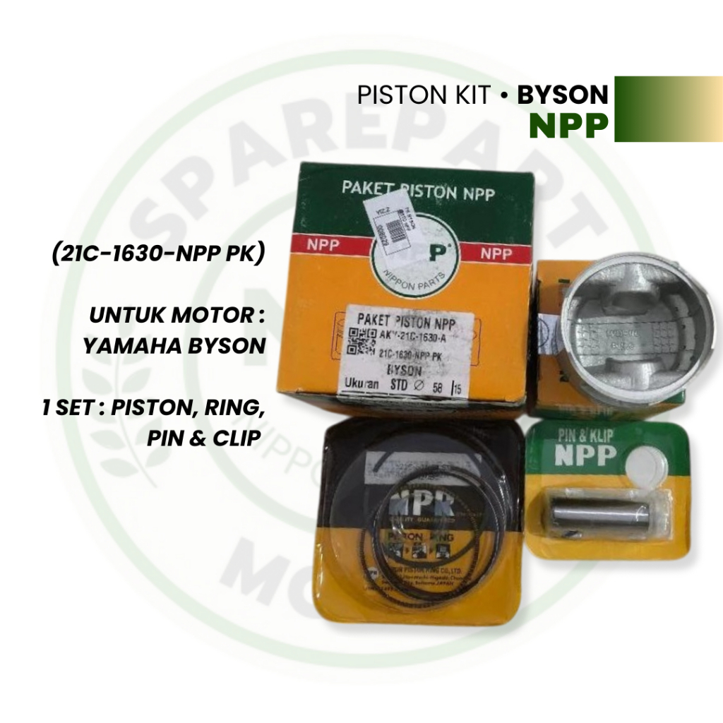 Piston Kit Byson || Seker Piston Kit Yamaha Byson Merk NPP