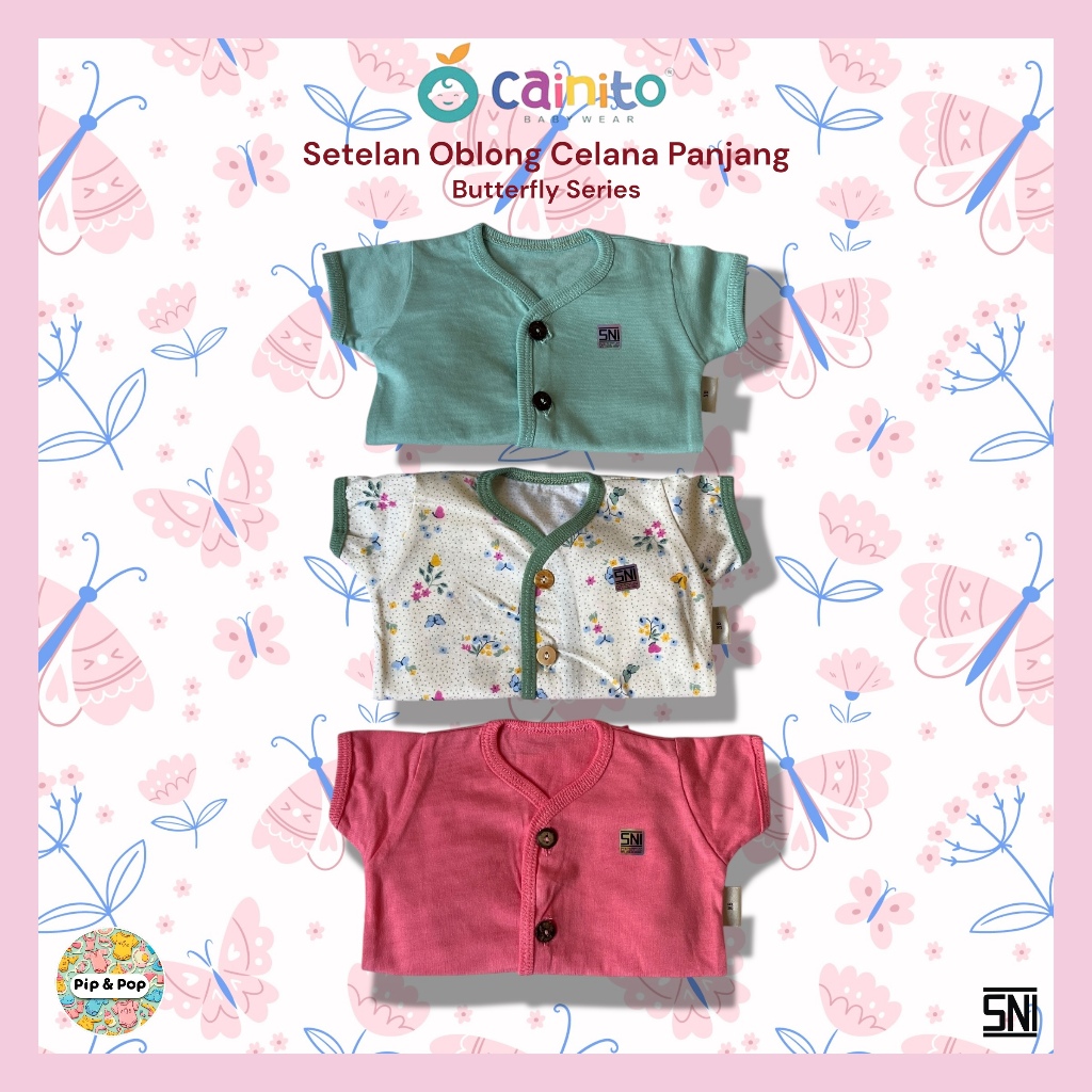 [NEWBORN] Cainito Setelan Lengan Pendek Celana Panjang