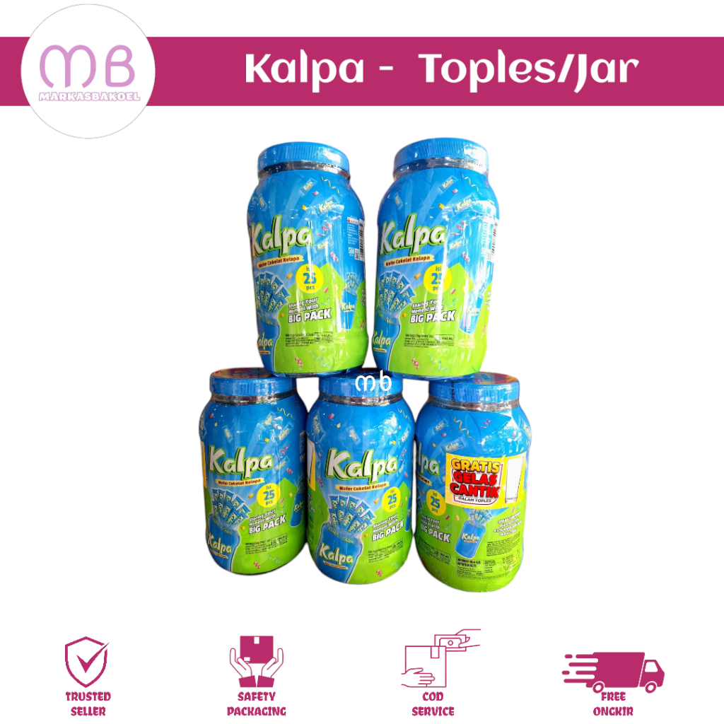 

KALPA WAFER COKELAT KELAPA JAR TOPLES ISI 25 PCS BEST SELLER