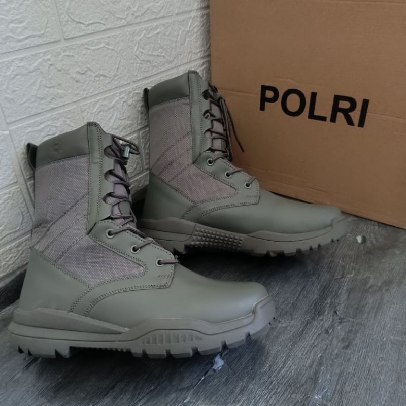 Sepatu PDL Hijau Jatah Brimob Tahun 2024 / Sepatu PDL Hijau Jatah Brimob / Sepatu PDL Hijau Brimob
