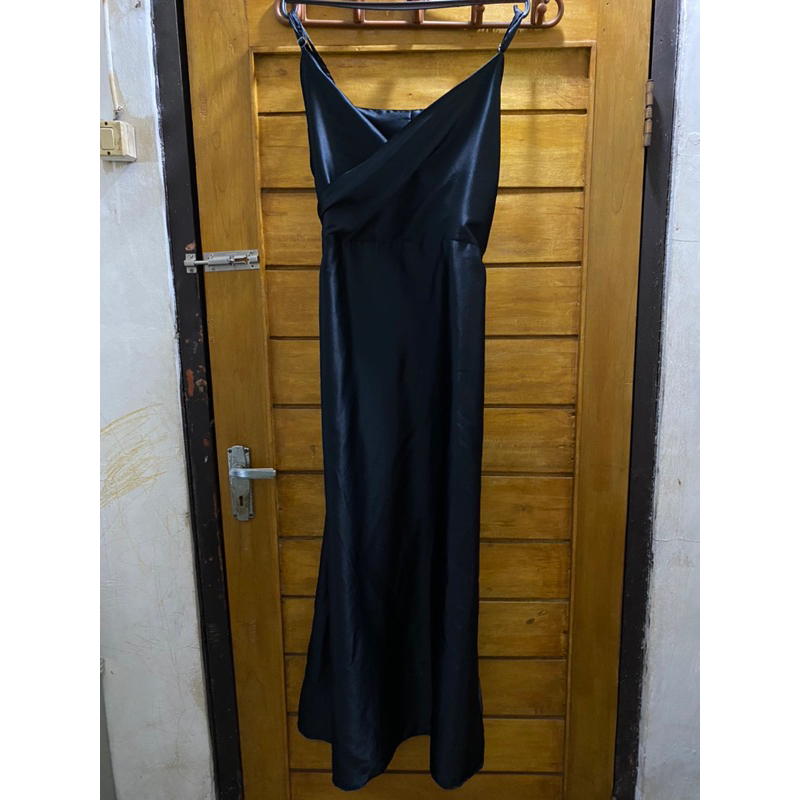 Dres satin kimono korea velvet