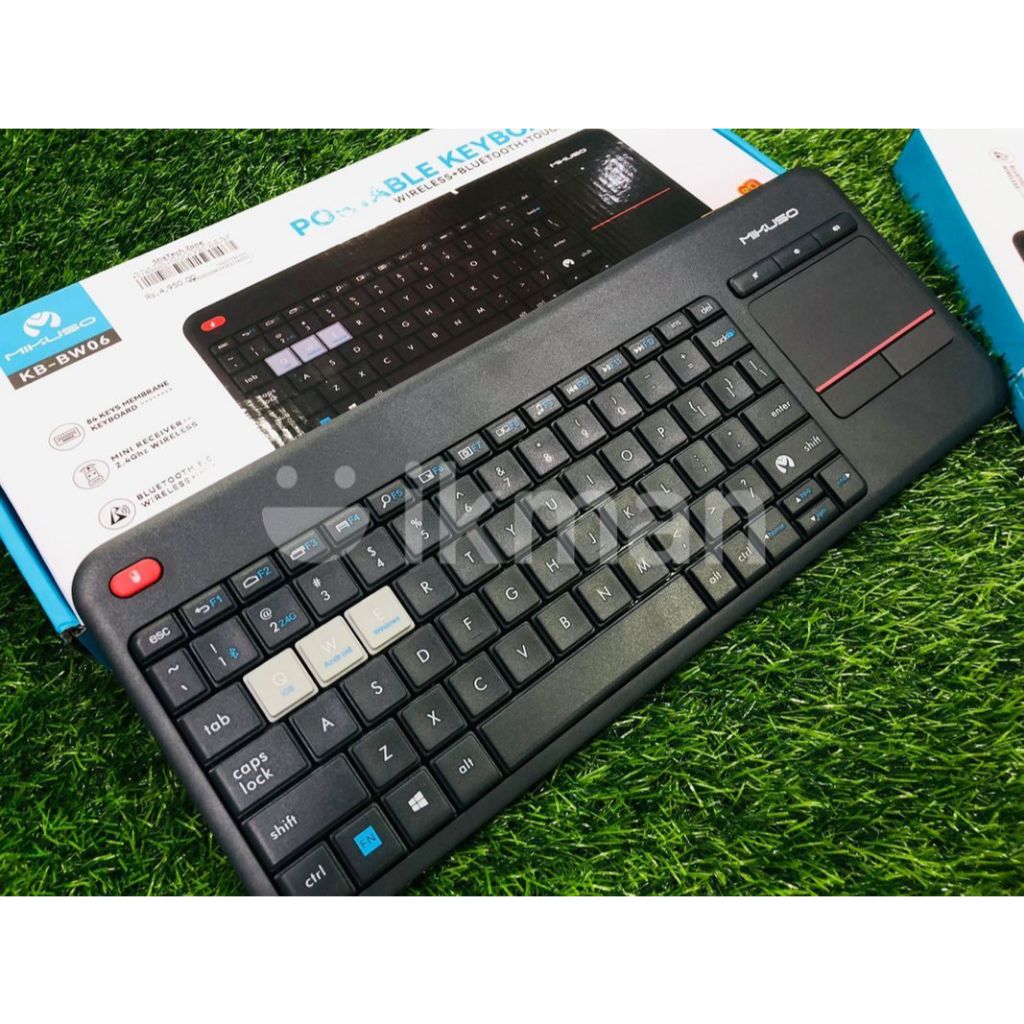 Keyboard Dual Mode Wireless + Bluetooth Mikuso KB-BW06 Touch Pad
