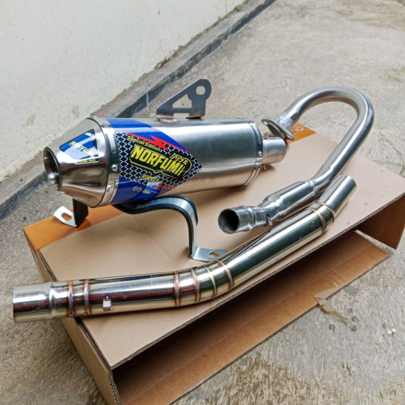 Knalpot Racing Norifumi Roket Rocket 4 NF RV1 BORE UP N4 Crf Klx Dtracker Wr155 Viar DLL