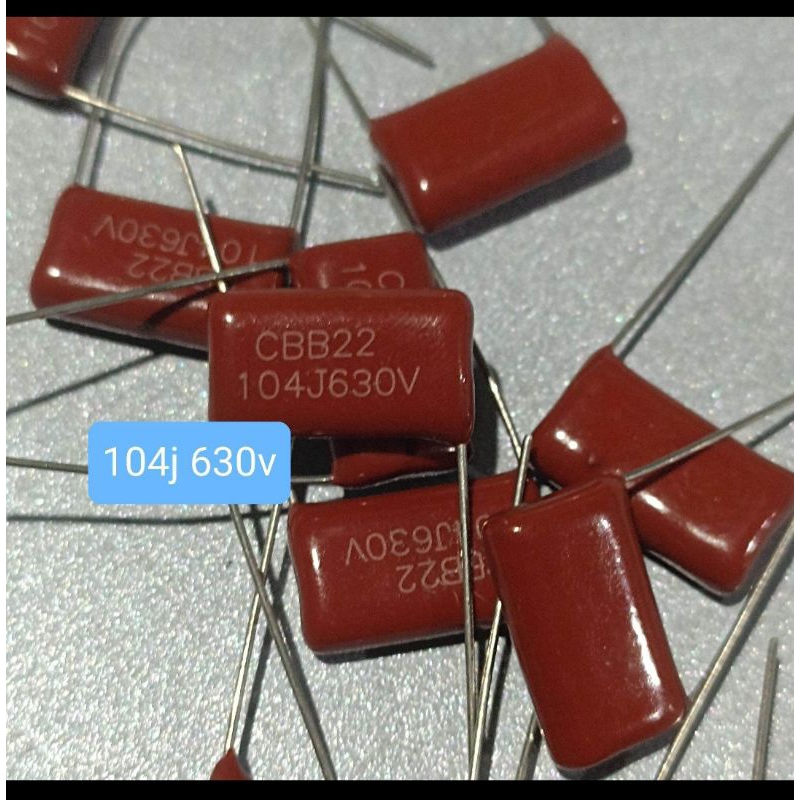 KAPASITOR MILAR 104J 630V 104 J 630 VOLT CBB22 ORIGINAL