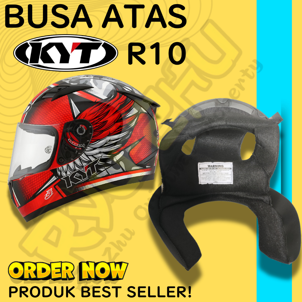 Busa Kepala helm KYT R10 | Crownpad helmet kyt R10 ALL size